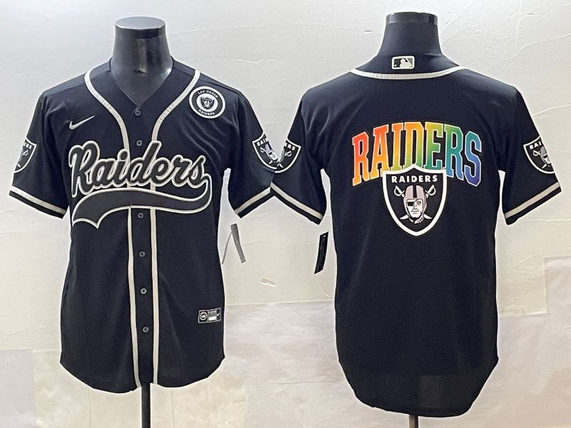 Men 2025 Oakland Raiders Blank Black Joint Name Nike Limited NFL Jersey style 23->oakland raiders->NFL Jersey
